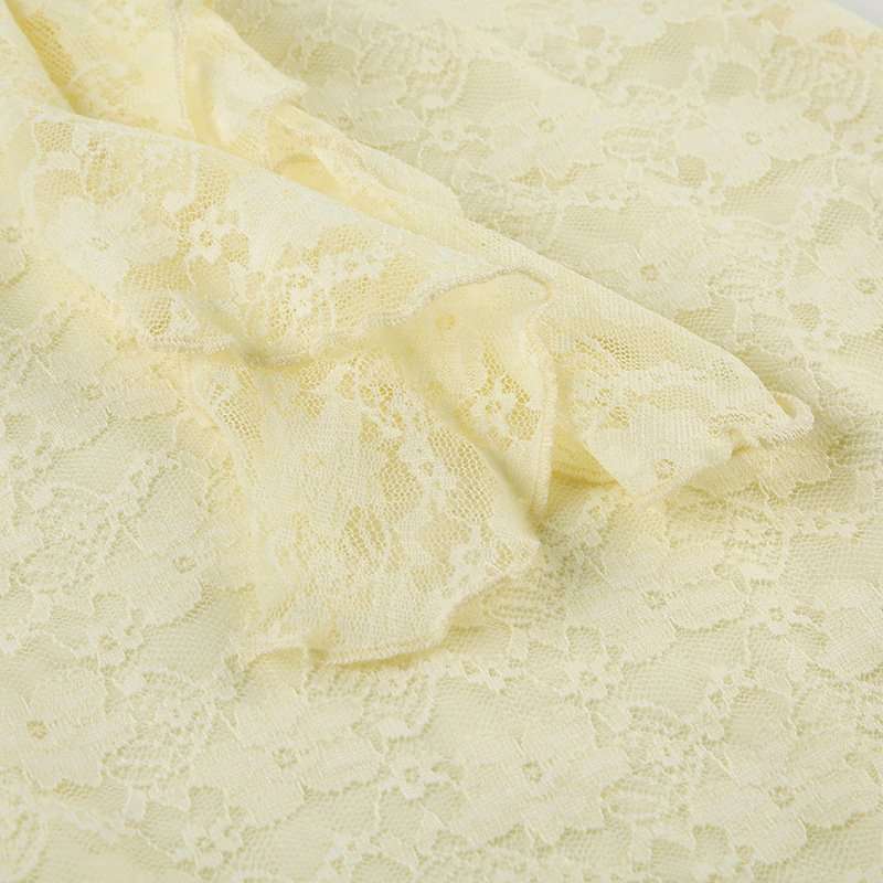 Elegant Lace Yellow Mini Dress image 5