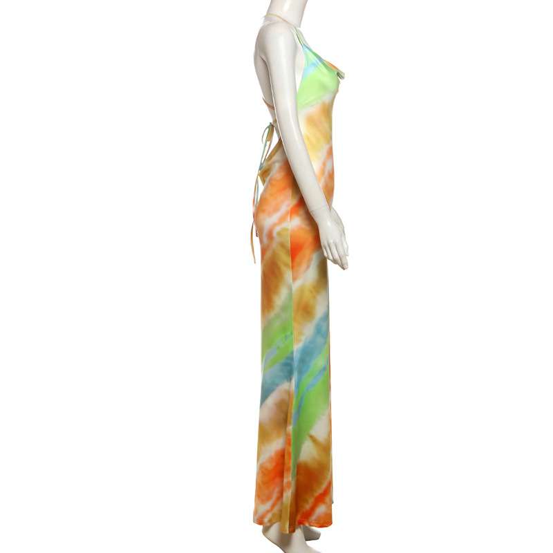 Colorful Tie-Dye Maxi Dress image 7