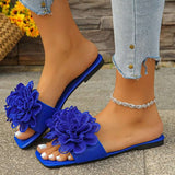 Floral Embellished Slide Sandals image 0