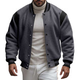 Stand Collar Classic Baseball Jackets image 6