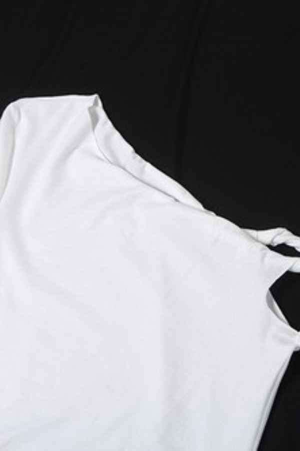 Sexy Solid Color Asymmetric Sleeveless Maxi Dress image 10