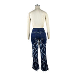 High Waist Ripped Distressed Denim Pant image 4