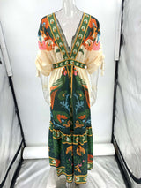 Deep V-Neck Maxi Dress image 4