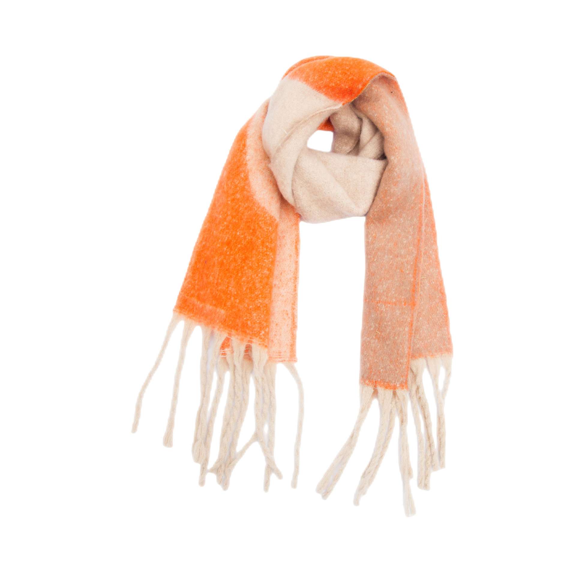 Thick Shawl Autumn Winter Warm Tassel Geometric Scarf image 4