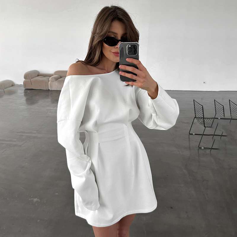 Modern Muse V-Back Dress - L, White image