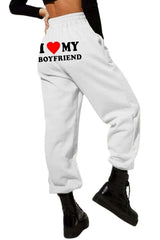 I Love My Boyfriend Sweatpants image 0