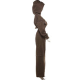 Loose Crop Sweatshirt & Wide Jogger Set image 6