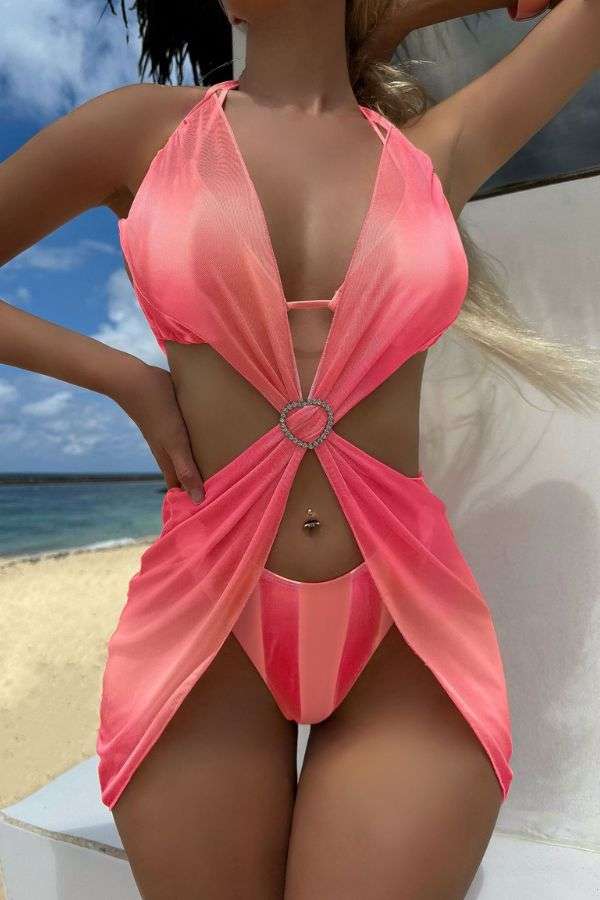 Vibrant Tie-Dye Beach Cover-Up image 1