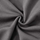 Ribbed Hooded Crop Jacket Skirt Set image 7