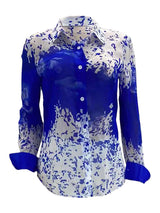 Casual Printed Shirt - M, Multi Blue image