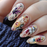 Floral and Butterfly Nail Art image 0