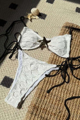 Textured Tie-Side Bikini image 0