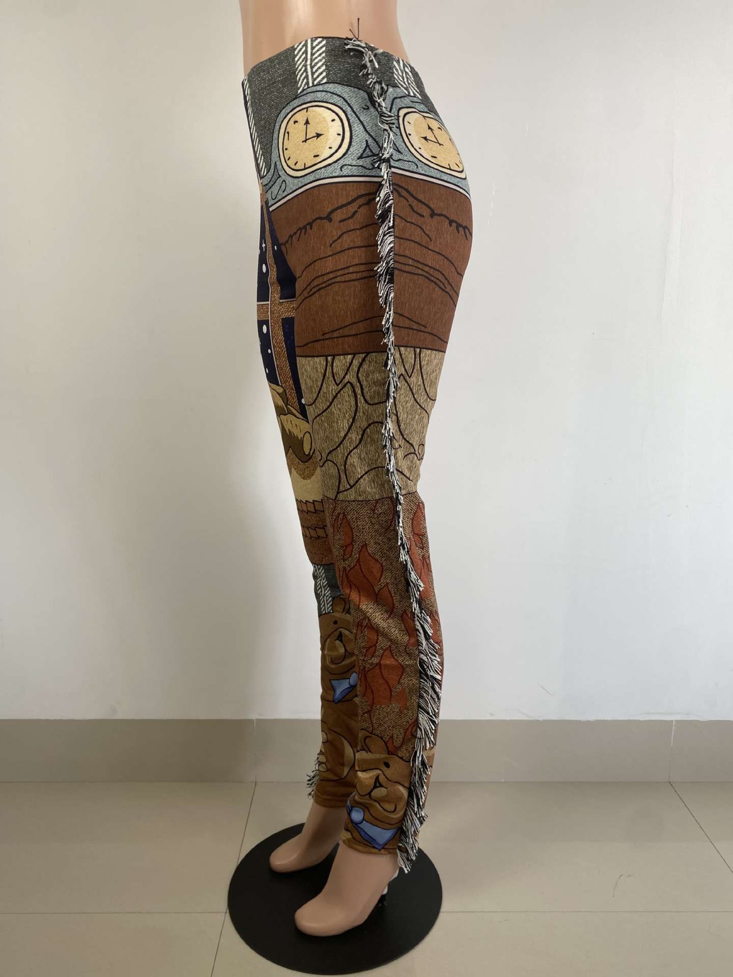 Print Tassel Design Pants image 4