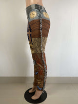 Print Tassel Design Pants image 4