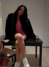 Long Sleeve Winter Lapel Collar Jacket Overcoat image 3