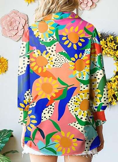 Long sleeve Floral print Casual Shirt image 5
