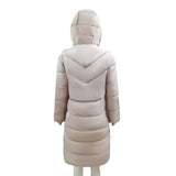 Mid-length Slim Hooded Puffer Coat image 4