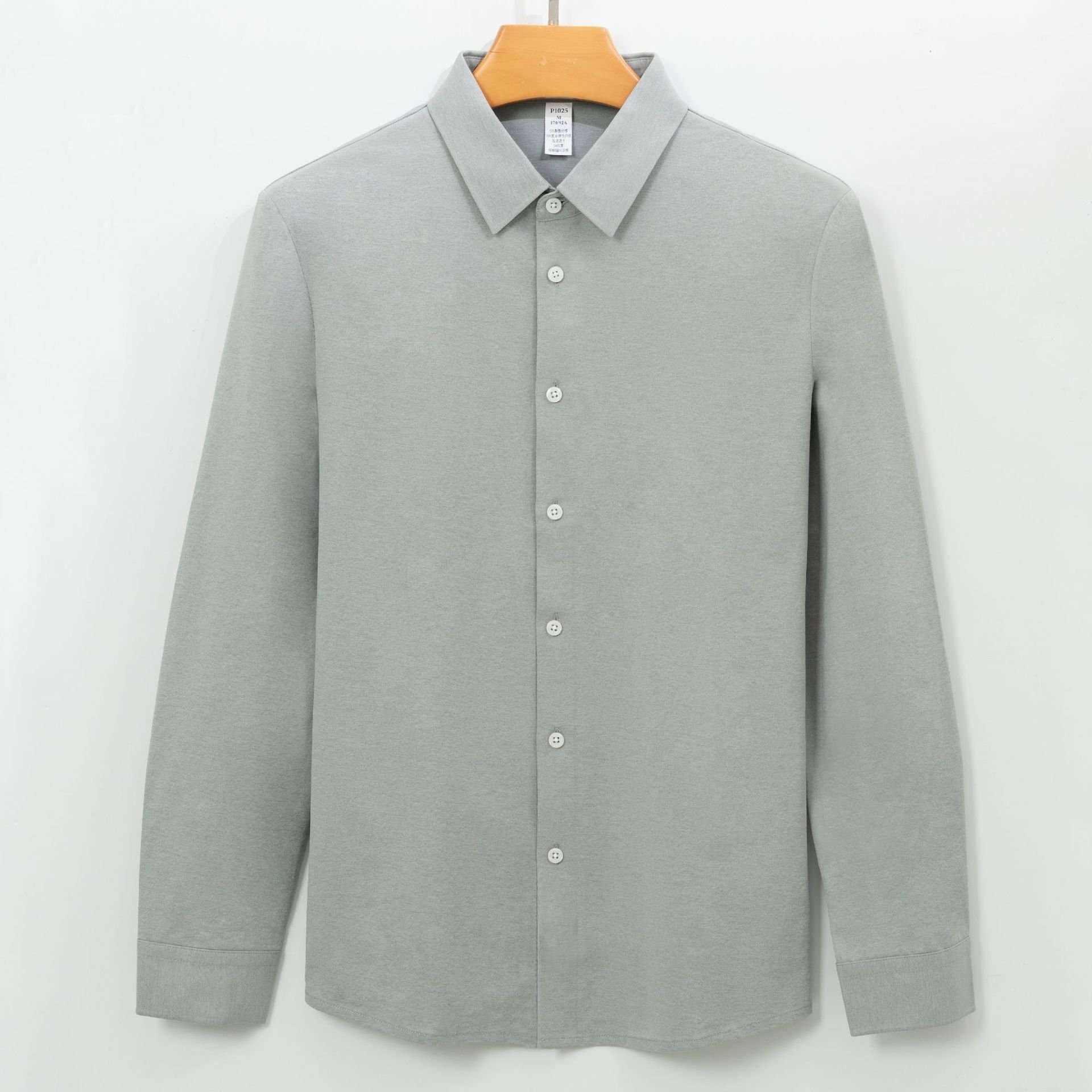 Regular Fit Solid Casual Shirt - XL, Light Grey image