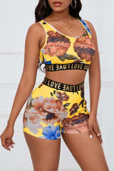 Crop Top and Shorts Activewear Set image 0