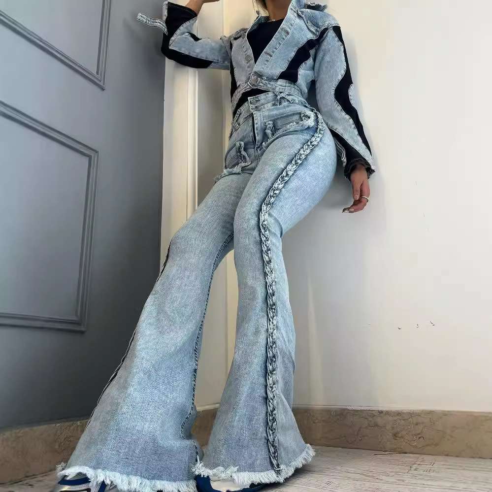 Braided Bell Denim image 0