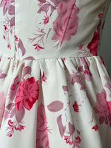 Floral Pink and White Summer Dress image 6