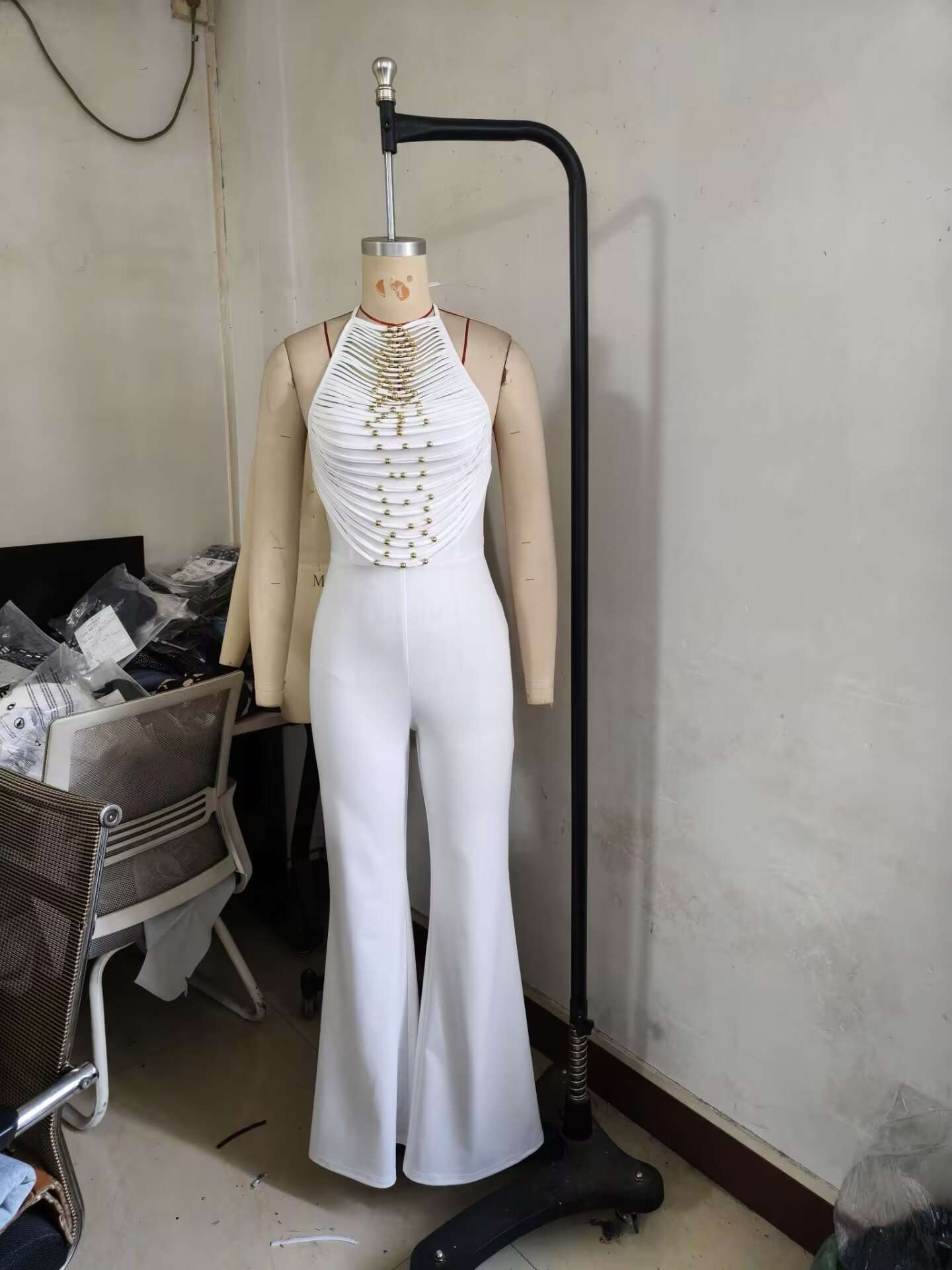 Embellished Halter Jumpsuit image 4
