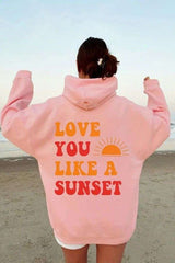 Forever Chasing Sunsets Hoodie - XL, Rosewater Pink image