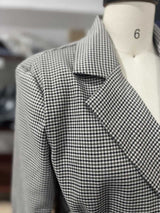 Classic Checkered Jacket  Oversized Cuffs image 4