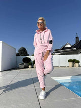 Athletic Tracksuit with Striped Accents image 6