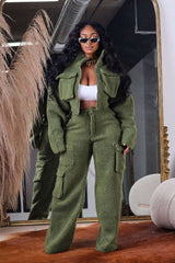 Cozy Cargo Sherpa Set - L, Green image