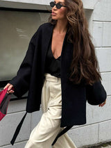 Oversized Textured Kimono-Style Jacket image 1