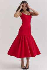 Scarlet Siren Drop Waist Midi Dress image 2