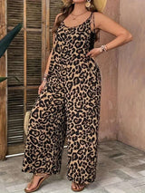 Leopard Print Sleeveless Jumpsuit image 1