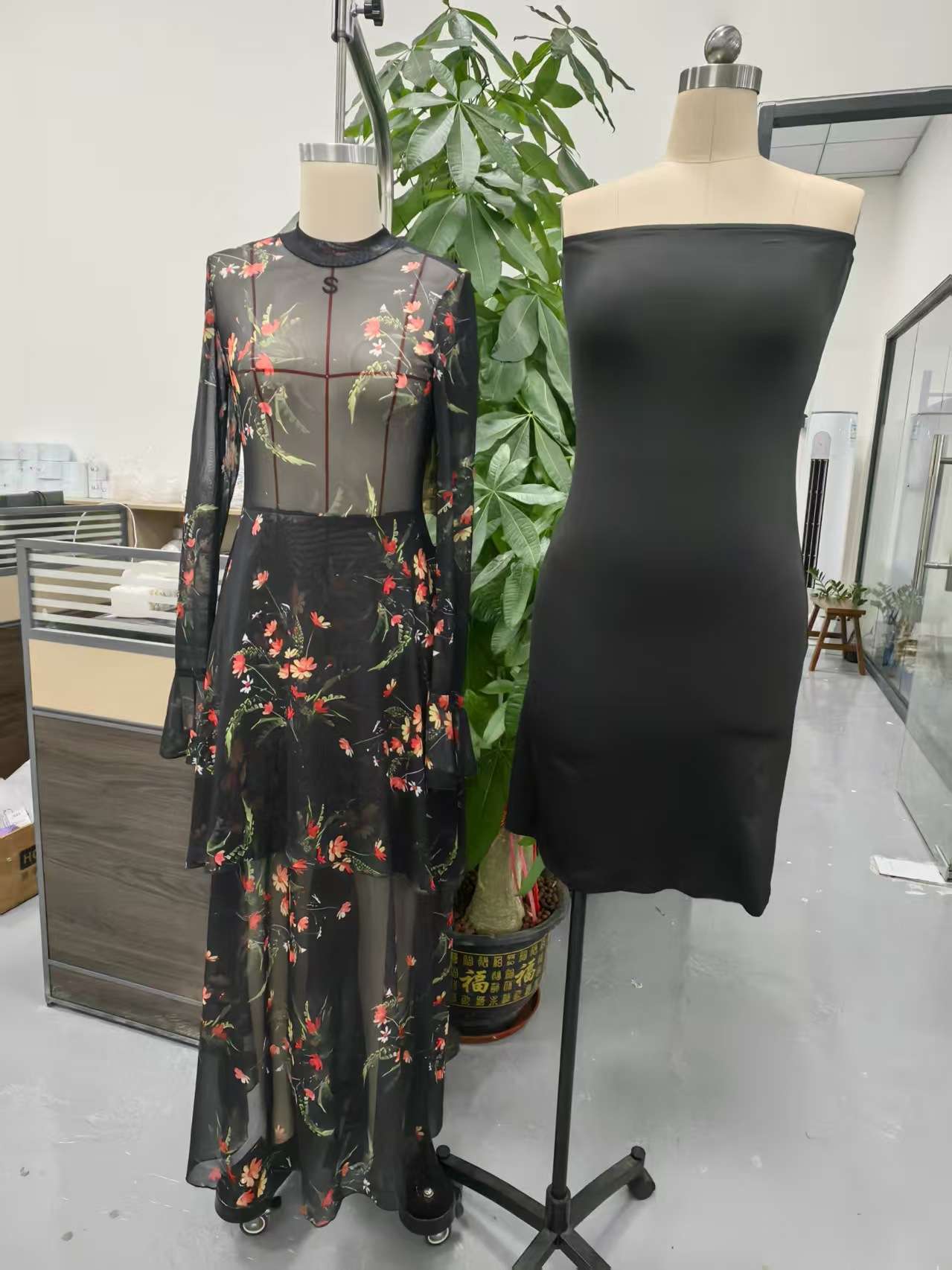 Floral Ruffle Maxi Dress image 3