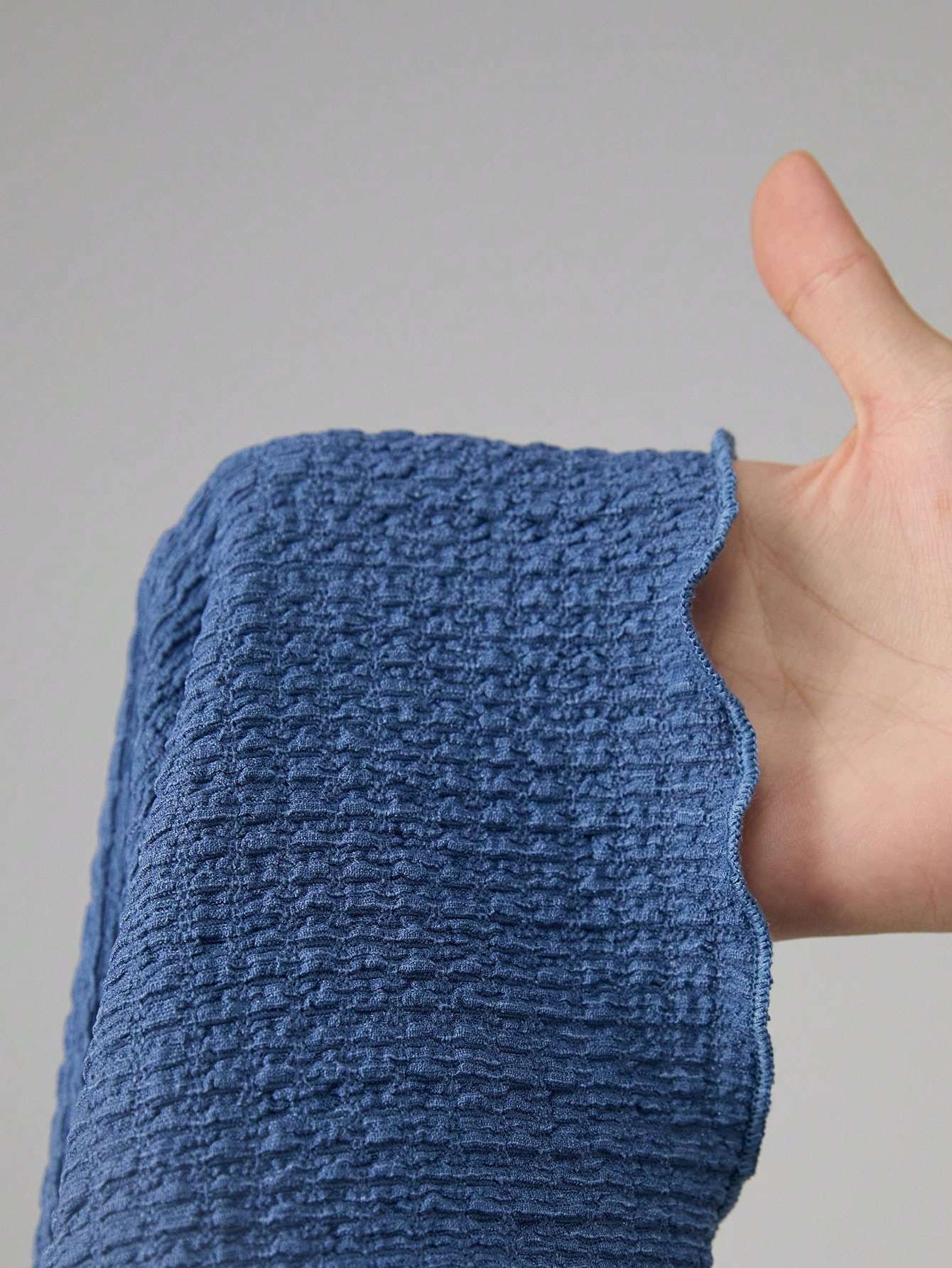 Ribbed Bell Sleeve Blouse with V-Neck image 6