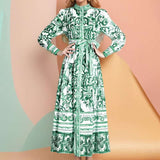 Floral Print Button Up Maxi Dress image 1