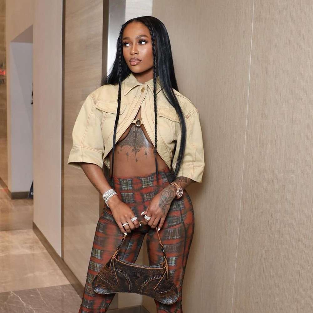 Short Sleeve Cropped Jacket Button Down Clubwear - XL, Off-White image