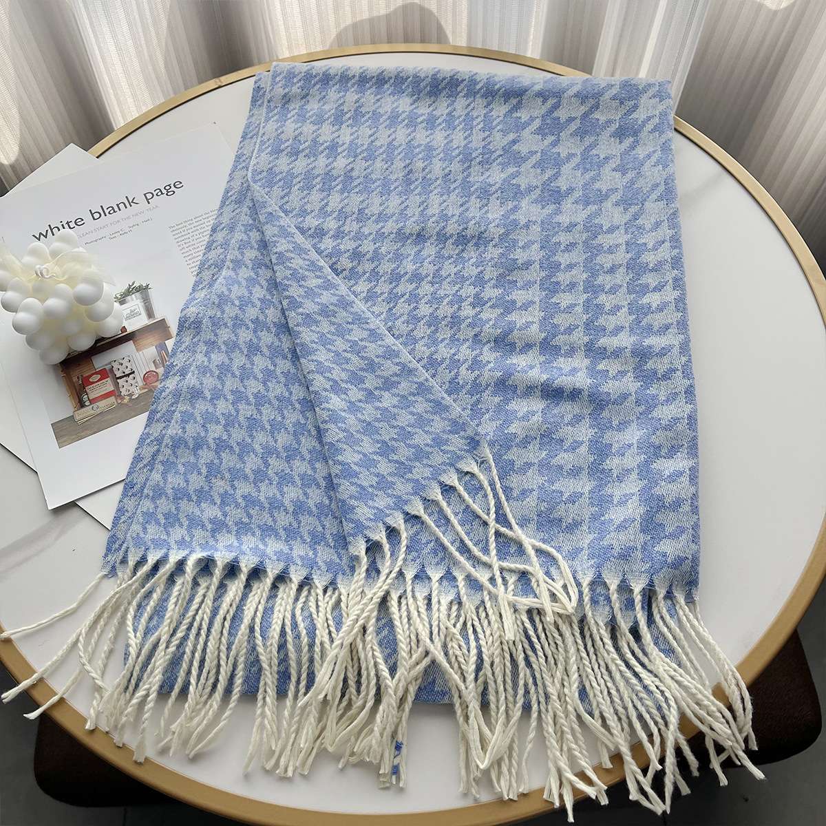 Winter Fashion Luxury Shawl Tassel Wrap image 3