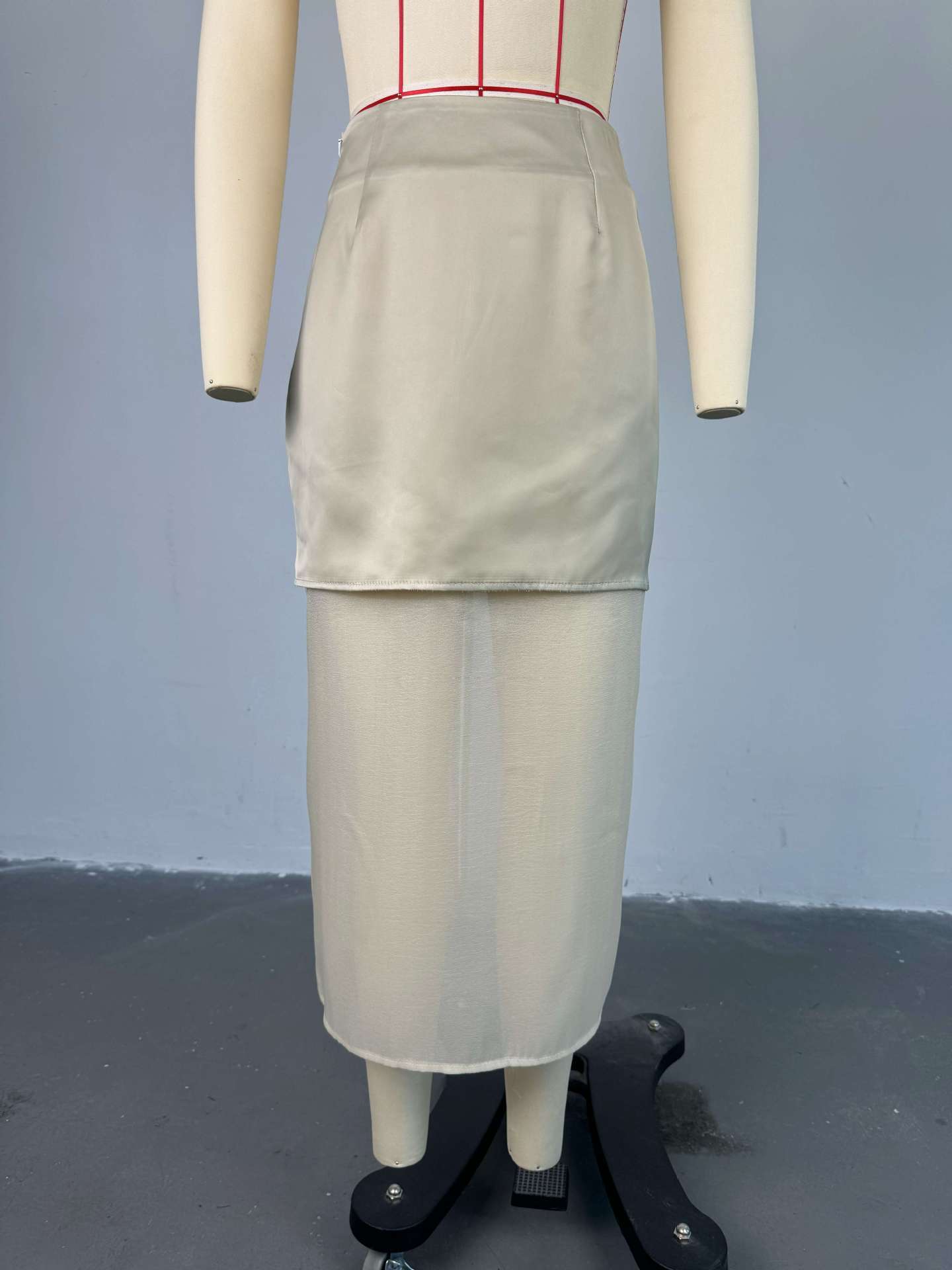 Patchwork See Through Skirt Sets image 5