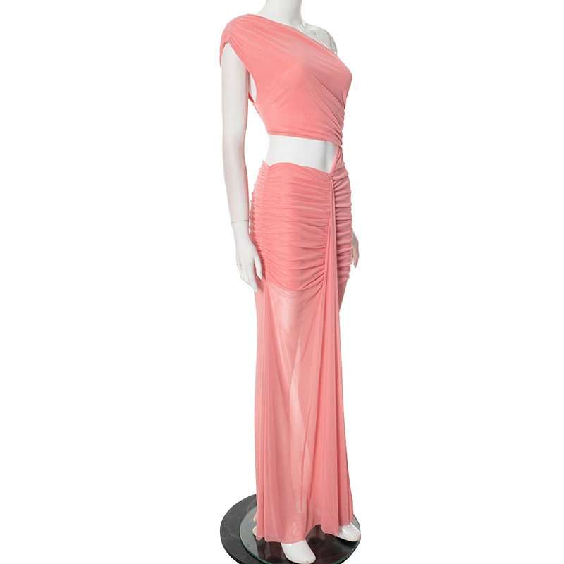 Cut-Out Ruched Maxi Dress image 4