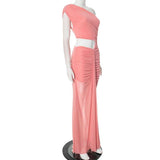 Cut-Out Ruched Maxi Dress image 4