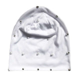 Warm Baggy Slouchy Beanie Hat - Free Size, White image