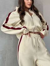Cream Trendy Track Suit image 2