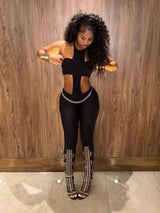 Backless Cut-Out Two-Piece Set image 0