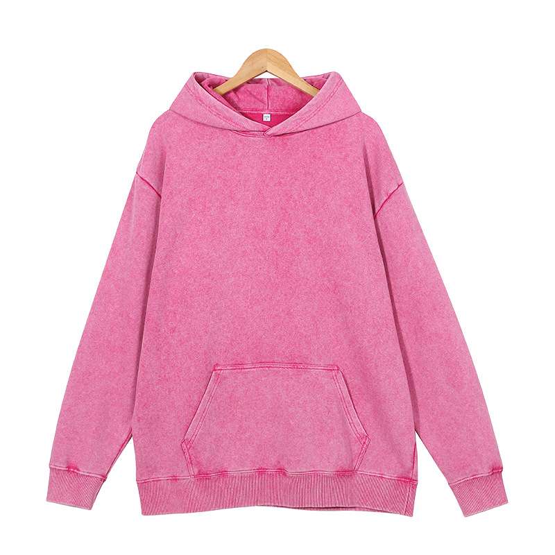 Oversized Sweatshirt Loose Long Sleeve Pullovers - M, Pink image