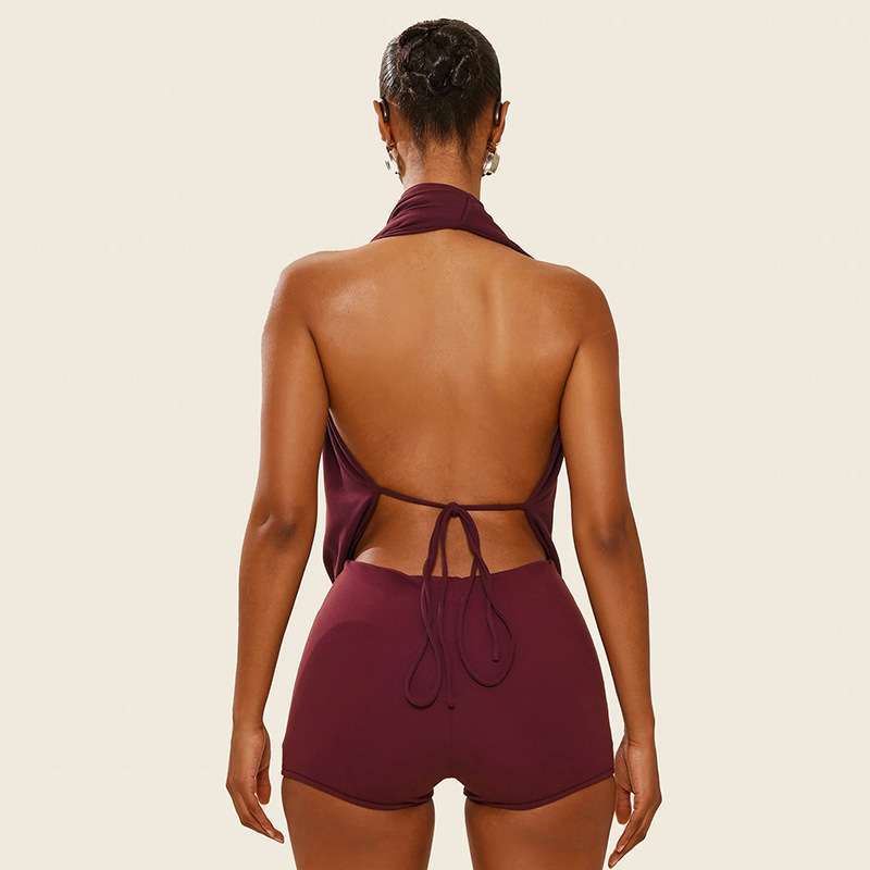 Draped Halter Neck Dress image 4