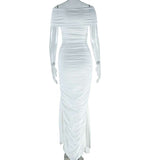 Luxe Draped Elegance Maxi Dress image 1