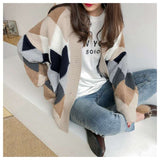 Geometric Pattern Oversized Cardigan image 4