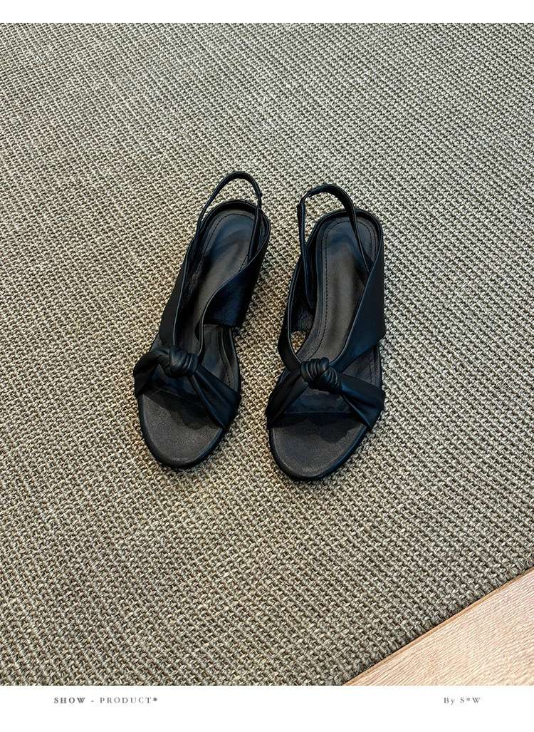 Knot-Tie Sandals with Open Toe image 0