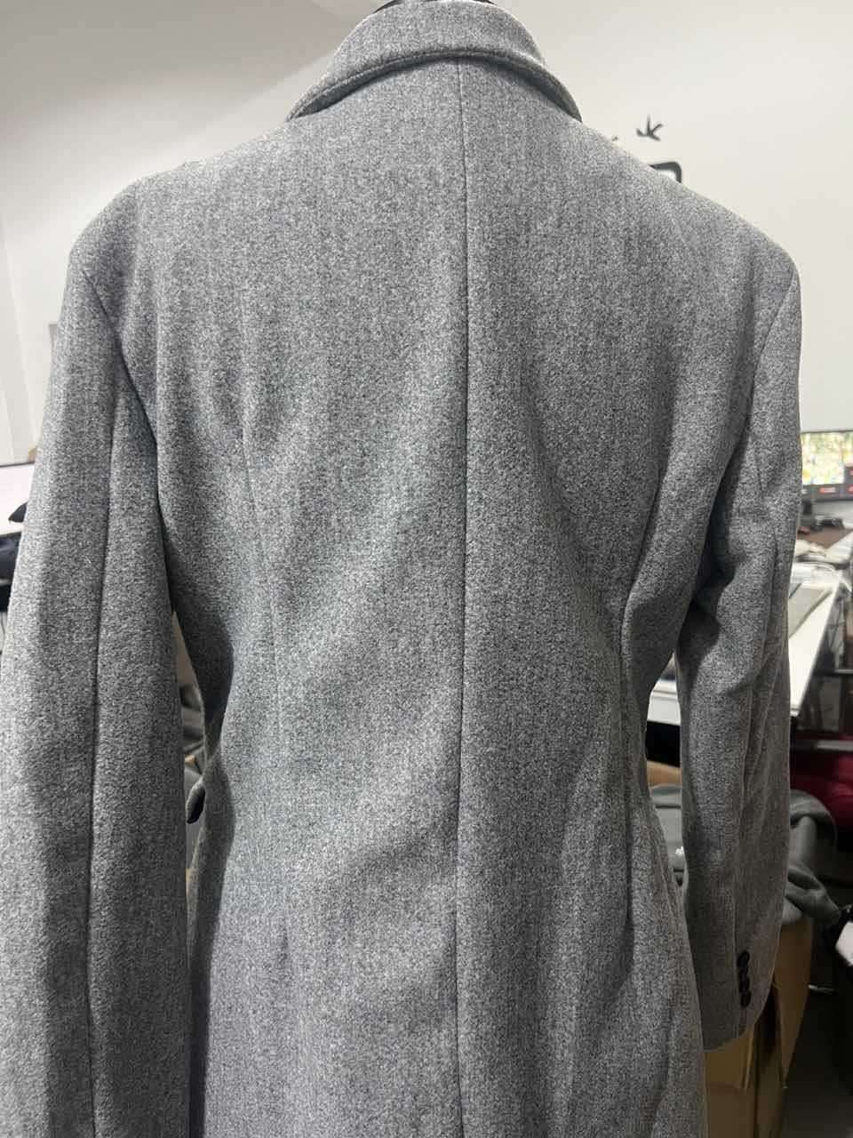 Elegant Long Coat with Structured Design image 5